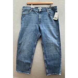 H&M Woman’s Slim Regular Waist Mid‎ Rise Ankle Length Blue Jeans Size 16 NWT